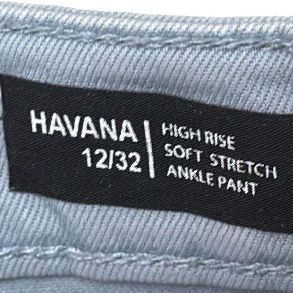 Buffalo David Bitton Havana high-rise soft stretch ankle pant light blue jeans 1 - Picture 7 of 10